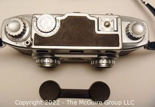 Working Revere Stereo 33 camera with Wollensak Amaton lenses, original case (WAS 1010RO)