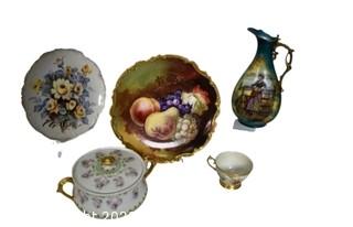 Vintage Hand Painted Porcelain Dishware