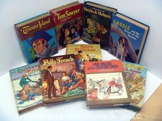 Selection of vintage Whitman hard cover children's books