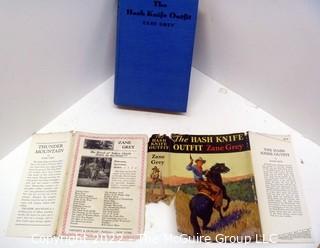 Selection of Three Zane Grey Children's Books 1920-30's