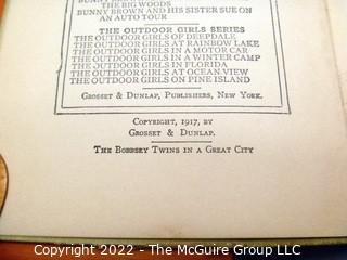 Selection of mid 1900's Grosset & Dunlap children's book titles : Hardy Boys , etc