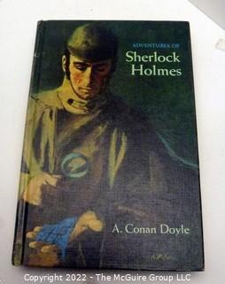 Selection of vintage five Whitman hard cover children's books: Dick Track, Sherlock, Alger