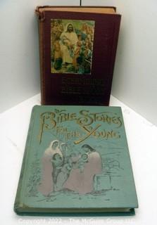 Selection of antique children's  relgious books 1880's