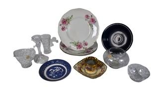 Collection of Porcelain and Crystal Items Including Fiesta, Lenox and Homar Laughlin. 