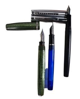 Group of Fountain Pens and Mechanical Pencils Including Esterbrook, Cross and Mont Blanc Refills 