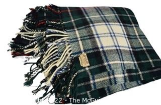 Vintage McCalls of Edinburgh Tartan 100% Wool Blanket