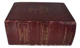 Vintage Webster's New International Illustrated Dictionary Red