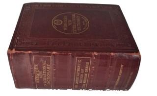 Vintage Webster's New International Illustrated Dictionary Red