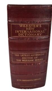 Vintage Webster's New International Illustrated Dictionary Red