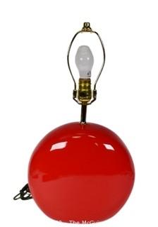 Red Ceramic Table Lamp