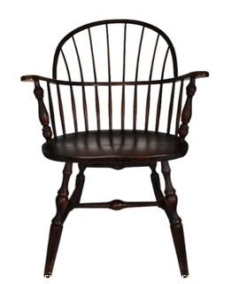 Brace Backed Windsor Arm Chair made by Osborn & Irwin Inc., Boston Mass (WAS 0172RG)