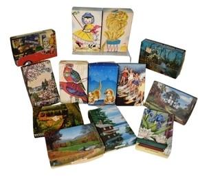 Thirteen (13) Vintage Mini Jigsaw Puzzles