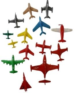 Squadron of Vintage Plastic and Celluloid Airplanes, Some by Renwal