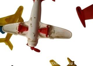 Squadron of Vintage Plastic and Celluloid Airplanes, Some by Renwal