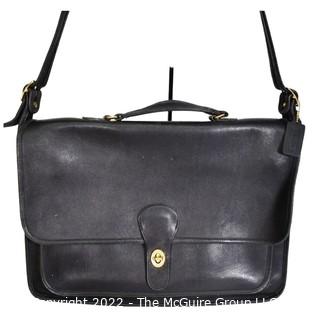 Four (4) Designer Handbags Including Black Leather Coach Briefcase and Ugg Shoulder Bag