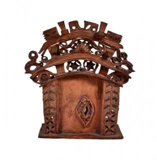 Terracotta Handcrafted Traditional Jharokha Wall Hanging or Alter.  11" x 15".