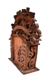 Terracotta Handcrafted Traditional Jharokha Wall Hanging or Alter.  11" x 15".