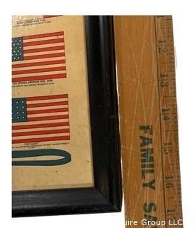 Framed with out Glass Poster of the Flags of Liberty, 1940. 16" x 20"