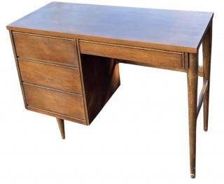 42W x 18D x 30"T Mid Century Modern 4 Drawer Writing Desk by Bassett