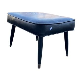 17 x 19 x 13.5"T Mid Century Vinyl Stool. 