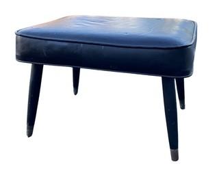 17 x 19 x 13.5"T Mid Century Vinyl Stool. 