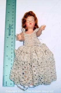 Selection Of Vintage Dolls Including 1950's Roddy Walking Doll And Kewpie