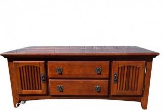 Contemporary Coffee Table with Drawer on Casters. 50.5W x 30D x 19.5"T 