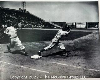 Group of 4 x 6" Color Photographic Reprints of Baseball greats including Roger Maris and Mickey Mantle