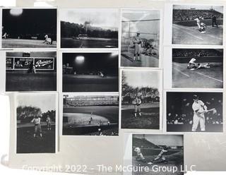 Group of 4 x 6" Color Photographic Reprints of Baseball greats including Roger Maris and Mickey Mantle