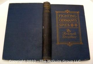 Selection of antique books: German Spies,