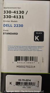 DELL Toner Cartridge for Printer Model 2230. Black