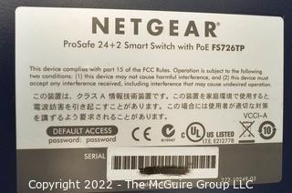 NOS Networking and Communication Equipment: NETGEAR Pro Safe 24 Port 10/100 with 2GB Ports 