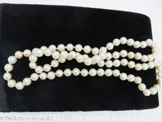 Single strand of faux pearls - necklace - #1409