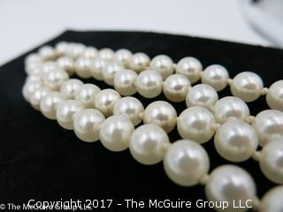 Single strand of faux pearls - necklace - #1409