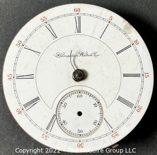 (Movement Only) HWC "Railway" 18S-15J-HGL-Adj. (EA332) #170938 Micrometer Regulator