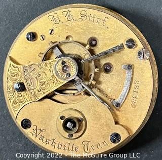 (Movement Only) Rockford Watch Co., Rockford, Ill. B. Stief, 7J - #88138 Custom Dial 