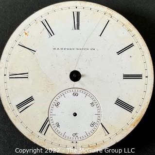 (Movement w/ Dial) HWC Springfield Model, Springfield, Mass.  18S-7J-HG1K-U (EA 331) #59073