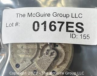 (Movement Only) HWC Canton, Ohio Model "59" 18S-15J-ON3L-Adj.-RRG (EA333 Ency. at 144)  #480064 Micrometer Regulator 