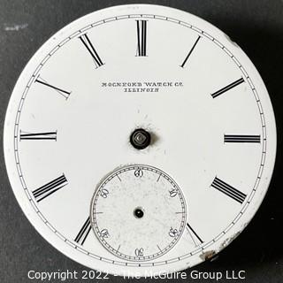 (Movement Only) Rockford Watch Co., Joseph Miller, Ipsilanti, Mich. 18S-11J #148527 Custom Dial