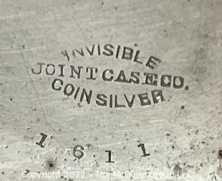 HWC Hampden Watch Co., Springfield, Mass; 18S-11J-HNK1-U (EA331) #81704 Invisible Joint Coin Silver Case