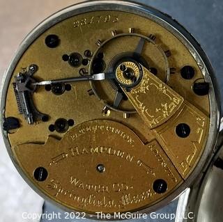 HWC Hampden Model 18S-15J-OG3L-Adjusted-RRG"56" (EA333 & Ency. at l49) #281793 Micrometer Regulator Inlaid Case