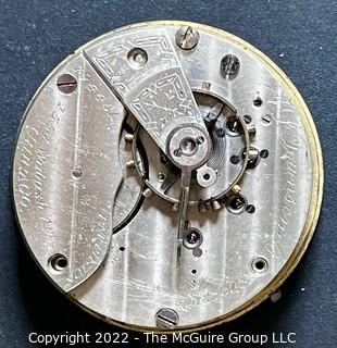 (Movement w/ Dial) HWC J.S. Townsend's Superior, 1554 Wabash Ave. Chicago, Ill. 18S-15J-HN2L-RRG-Adj. Temp. (Ency. at 143) #194461 