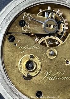 NYWC William Romp 3/4 Plate 1st Year of Production 18S-15J-HG2K-Adj. (King) (EA698) #274 Note: SN is not shown on plate, but is what the watchmaker's inventory indicated