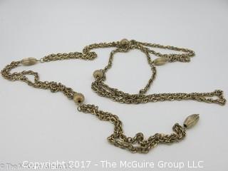 Gold toned necklace #1422