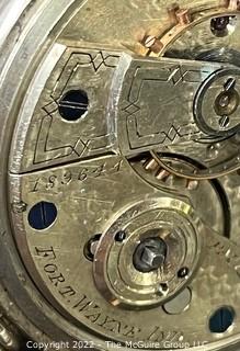 HWC Frank J. Voiral, Fort Wayne, Ind. 18S-11J-ON3L-U “57"
(EA333-R.O.P.) #189644 Rare Arabic Numerals on Dial