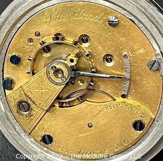 HWC Standard, St. Louis  18S-11J-HGL-U"70" #l9l998 Custom Dial, Nickel/Silver Case