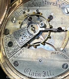 HWC Chas. E. Lightner & Co., Elgin Ill. 18-S-15J-HN2L-U (EA332) #235007 Custom Dial