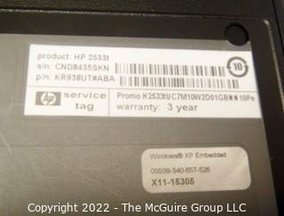 HP Laptop computer: HP2533t