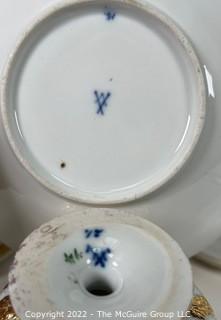 Meissen Porcelain China with Gold Decoration