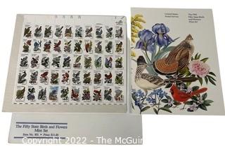 1982 USPS Fifty State Birds And Flowers Mint Stamp Set with Original Packaging